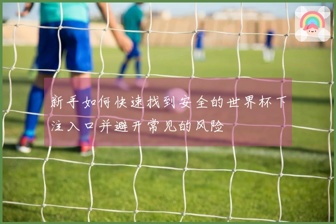新手如何快速找到安全的世界杯下注入口并避开常见的风险
