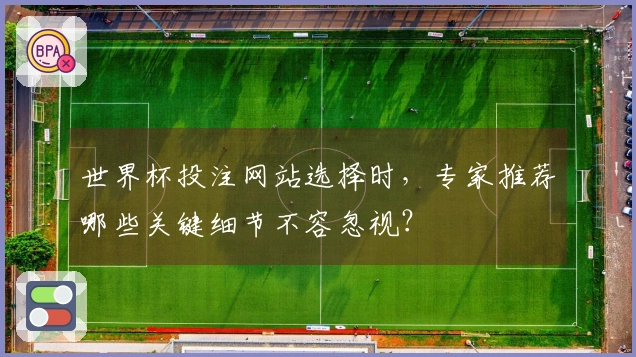 世界杯投注网站选择时，专家推荐哪些关键细节不容忽视？