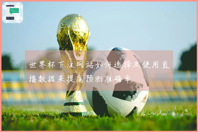 世界杯下注网站如何选择及使用直播数据来提高预测准确率