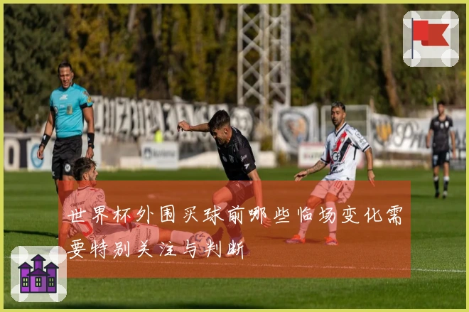 世界杯外围买球前哪些临场变化需要特别关注与判断